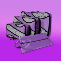 Упаковка кубов 3 комплекта последний дизайн путешествия багажные органайзеры включают обуви подходящий тип упаковки мешочки для