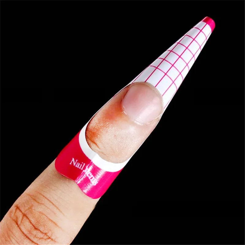 Держатель бумаги для дизайна ногтей 100 штук квадратная Подкова золото Туо Чжи прививка инструмент для ухода за ногтями расширение хрустального ногтя