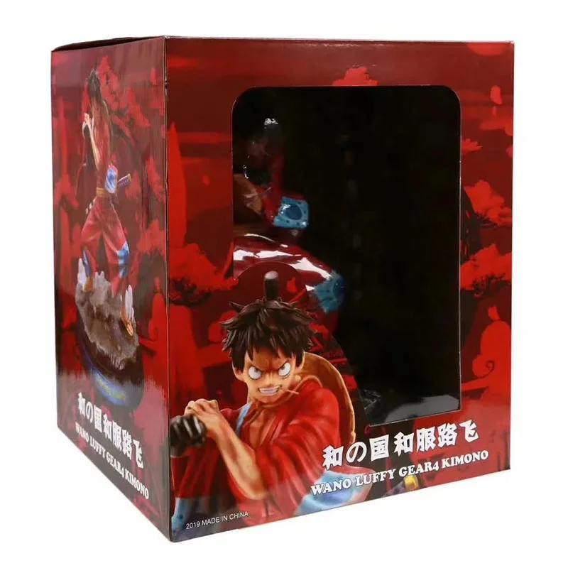 One piece gear четвёртая фигурка Луффи 1/6 масштаб окрашенная фигура кимоно вер. Обезьяна д Луффи ПВХ фигурка игрушки Brinquedos аниме - Цвет: B Original Box