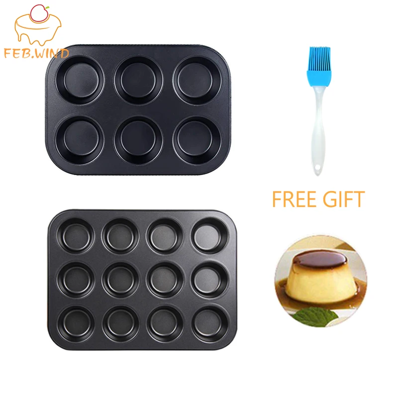 12 HOLE MUFFIN TRAY NON STICK Metal Oven Fairy/Cup Cake Baking Tin/Pan New 