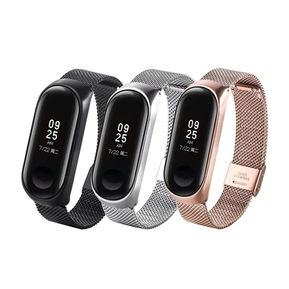 Mi Band 4 ремешок металлический браслет из нержавеющей стали для Xiaomi mi ремешок 4 Ремешок Браслет mi Band 4 ремешок сменный ремешок