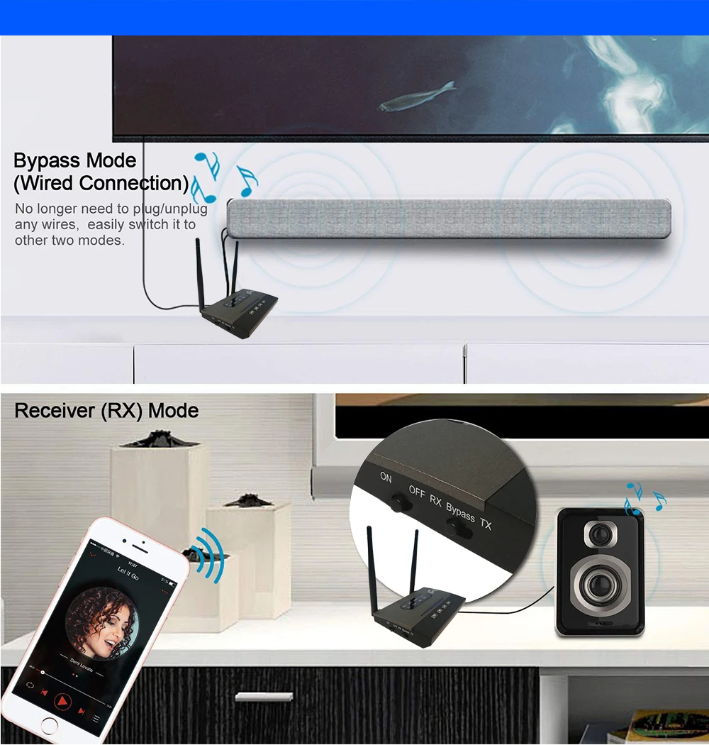 NFC приемник передатчик Bluetooth 5,0 с низкой задержкой CSR8675 беспроводной музыкальный аудио адаптер для ТВ ПК AptX HD Оптический RCA 3,5 мм