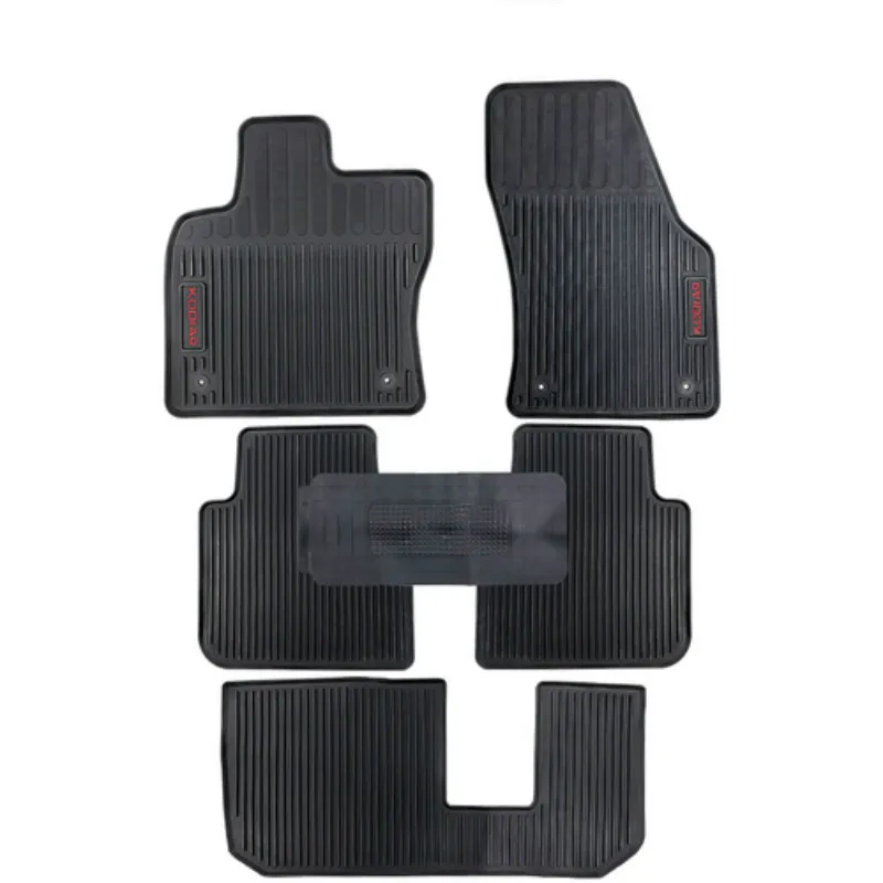 

Special Rubber Car Floor Mats for Skoda Kodiaq 7 Seats No Odor Waterproof Carpets