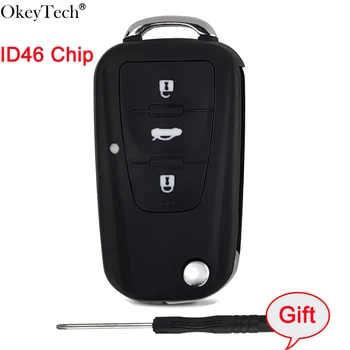 

Okeytech OEM Flip Fold Auto Remote Key With ID46 Chip For Roewe MG5 MG7 MG GT GS 350 360 750 W5 3 Buttons