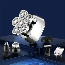 Professional Resuxi LK-8820 Digital Whole Body IPX6 Waterproof 6 Blade Electric Shaver Cordless Clippers