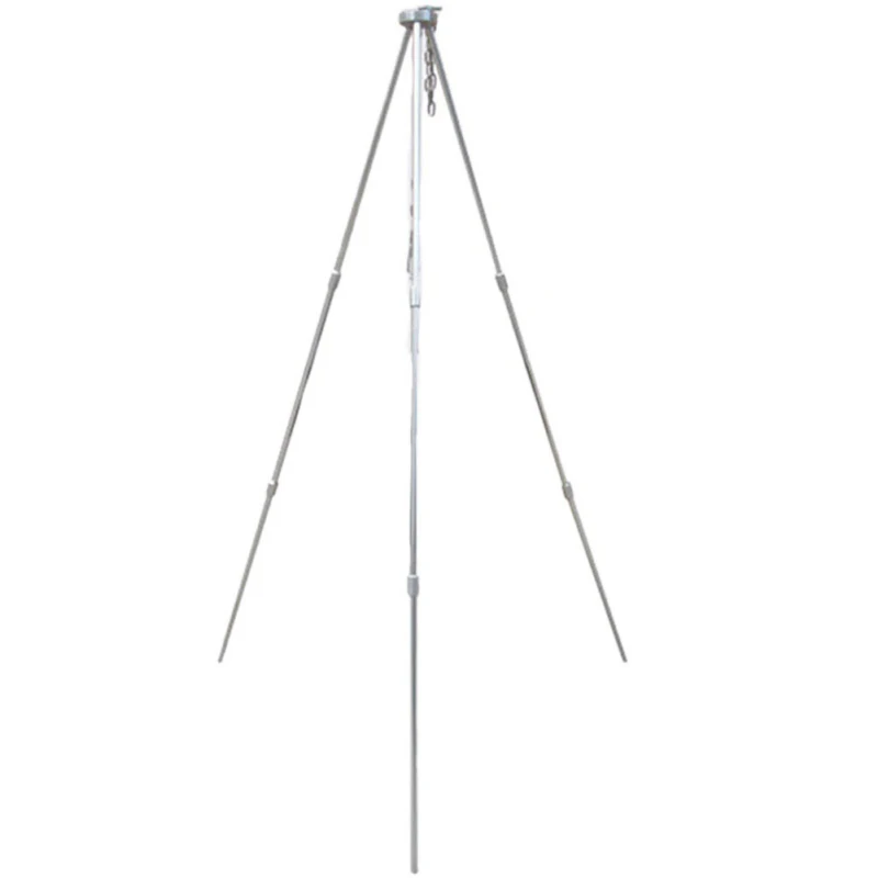 

Bbq Cooking Outdoor Camping Equipment Triangular Bracket Picnictripod Pot Hanging Camping Stove Grill Stand Holder