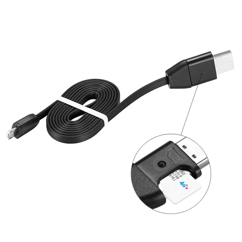

3 in 1 GIM Answer USB Monitor GPS Position S8 Data Line Tracking Cord Compatible with SIM Card 4.8