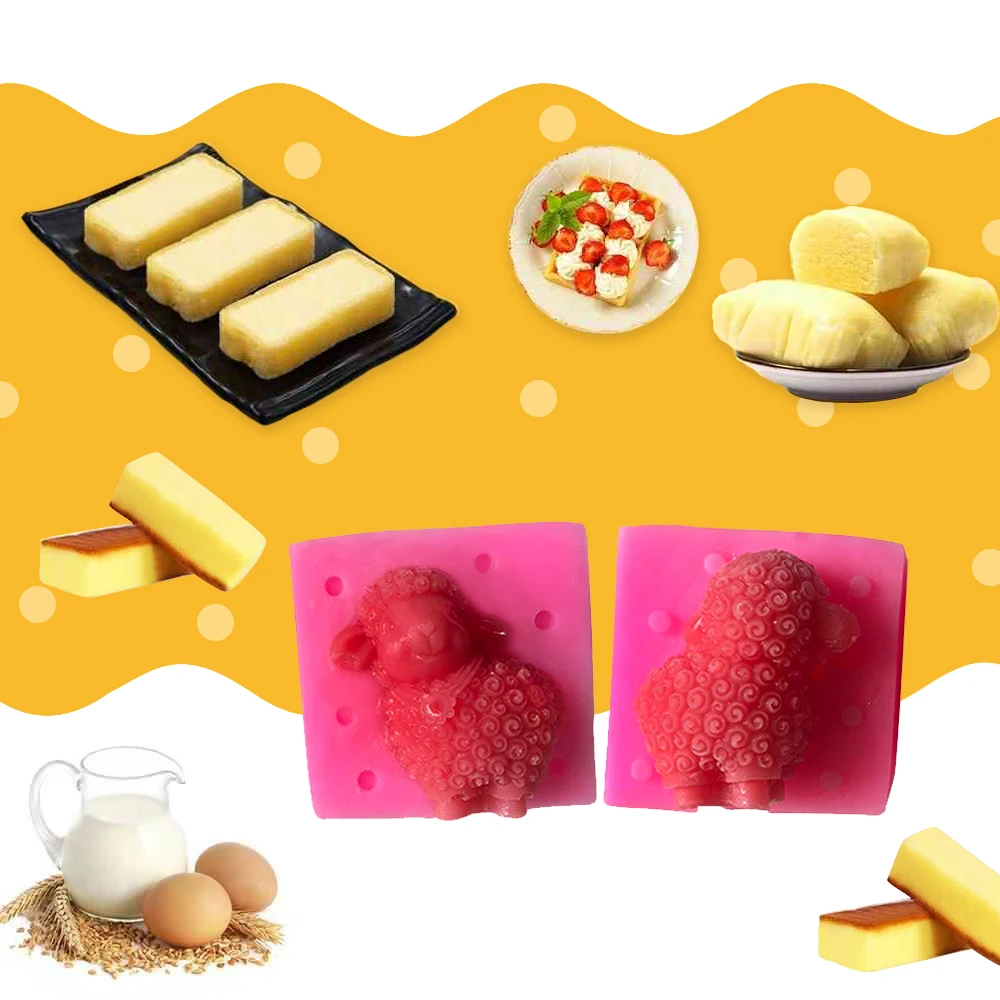 

3 d small volume of sheep sugar molds, silicone lace mold, DIY fondant cake mold chocolate candy mold cake tools