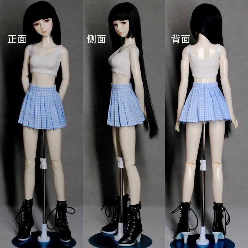 BJD Doll Accessories doll accessories doll clothes accessories doll clothes plush doll accessories Clothes for Dolls Dress JK Skirt White vest Clothes Suit Suitable for 1/3 1/4 Dolls Adollya