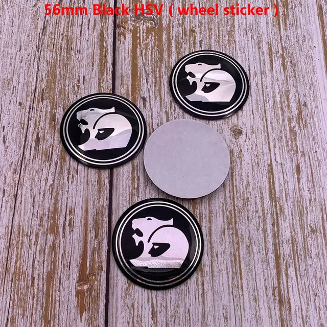 20 stücke 40 stücke 100 stücke 56mm oder 60mm HSV logo auto emblem Rad  Center Hub Cap Felge refit Kreative abzeichen abdeckung aufkleber zubehör -  AliExpress