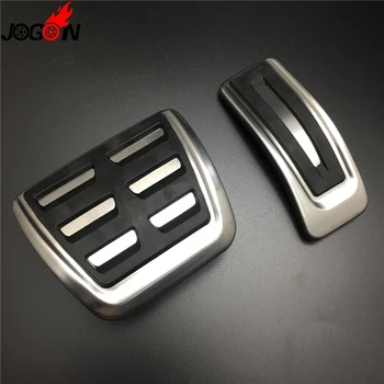 

For Audi A4 A5 S4 B9 8W 2017 2018 Car Fuel Gas Brake Pedal Plate Cover Replace RHD No Drilling AT