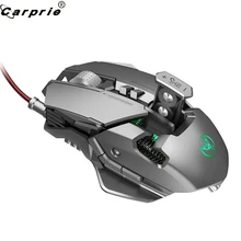 CARPRIE красочная осветительная проводной игровой Мышь DPI6400 7-ключи макроопределение программируемая игровая мышь для ПК, ноутбука, Тетрадь 912