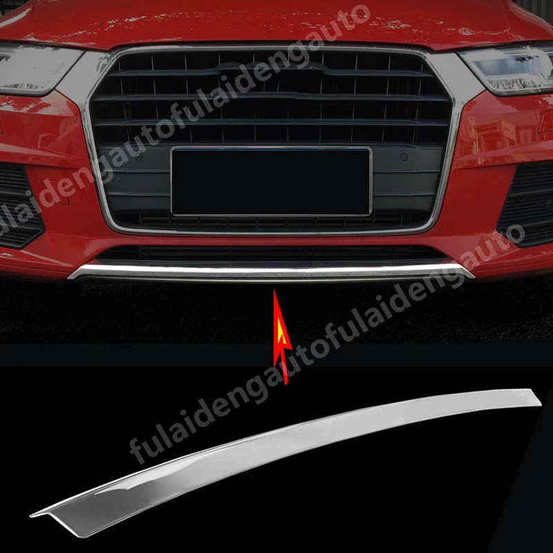 Для Audi Q3- из нержавеющей стали передний бампер уплотнительная прокладка полосы декоративное покрытие автомобиля Стайлинг Аксессуары