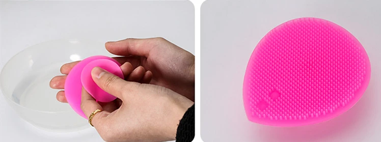 Силиконовые Красота губка для мытья Отшелушивающий, для лица Blackhead кисть для очистки дица инструмент Мягкая глубокая очистка лица кисти