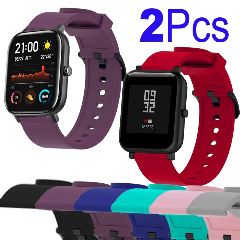 Bracelet Silicone-Strap Smart-Watch-Band Quick-Release Mini Xiaomi Amazfit Gtr 42mm 
