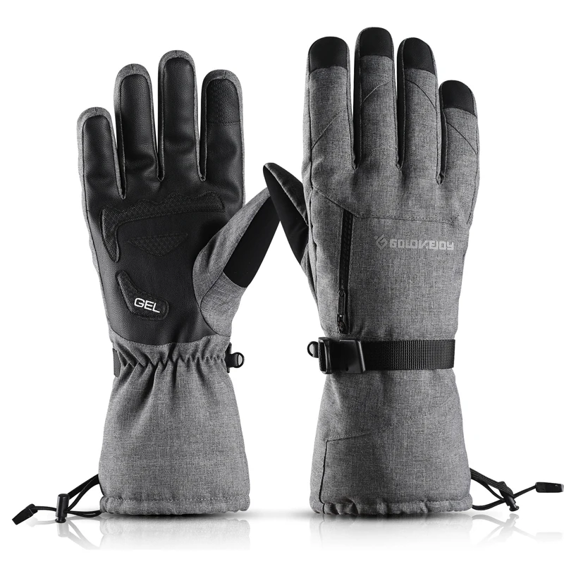 30 °C лыжные перчатки для мужчин и женщин Зимние флисовые водонепроницаемые теплые Сноуборд Зимние перчатки пальцы сенсорный экран мотоциклетные перчатки ветрозащитные
