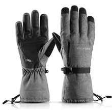 30 °C лыжные перчатки для мужчин и женщин Зимние флисовые водонепроницаемые теплые Сноуборд Зимние перчатки пальцы сенсорный экран мотоциклетные перчатки ветрозащитные