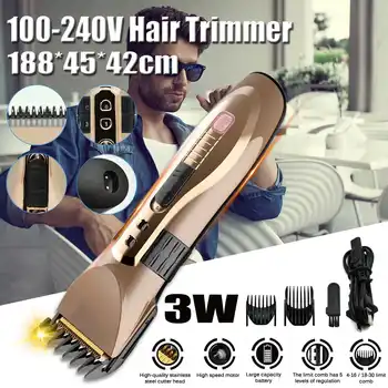 

New 100-240V Hair Clipper Electric Shaver Rechargeable Hair Cutting Machine for Men Beard Trimmer Professional Hair Trimmer