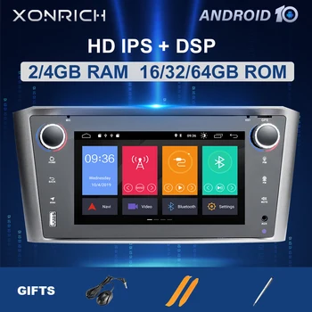 

4GB 64GB 2 din Android 10 Auto Radio Car Multimedia Player For Toyota Avensis T25 2002 2003 2004 2005 2008 GPS Navigation Stereo