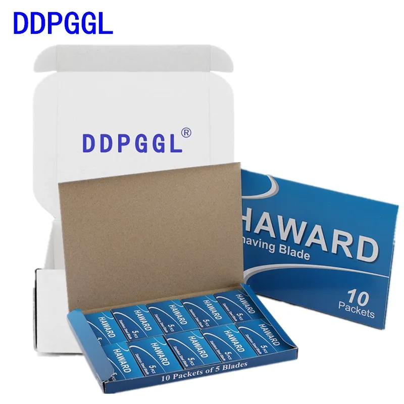 

DDPGGL Men Shaving Blade 100pieces Double Edge Safety Razor Blades For Shaving & Women Hair Removal Titanium Blades