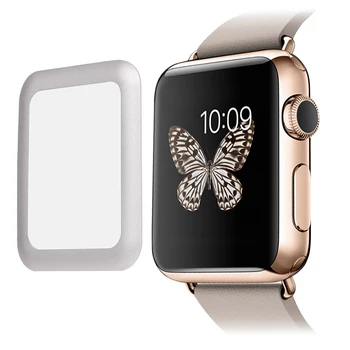 

Premium Tempered Glass Screen Protector Cover for 42mm for Apple Watch Overall Protective Metal Frame