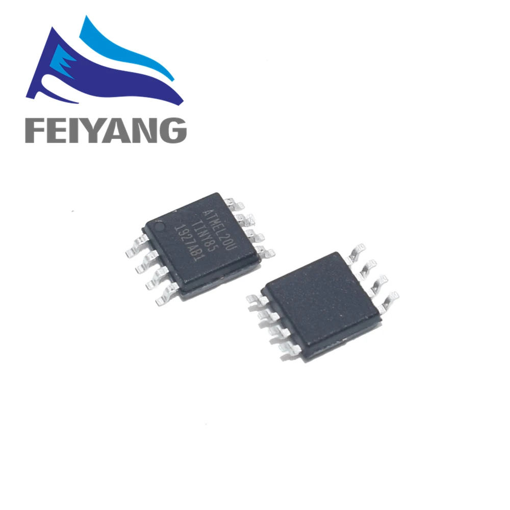 Оригинальные интегральные микросхемы ATTINY85-20SU ATTINY85 8BIT SOP-8 IC AVR MCU 8K 20MHZ 8soic