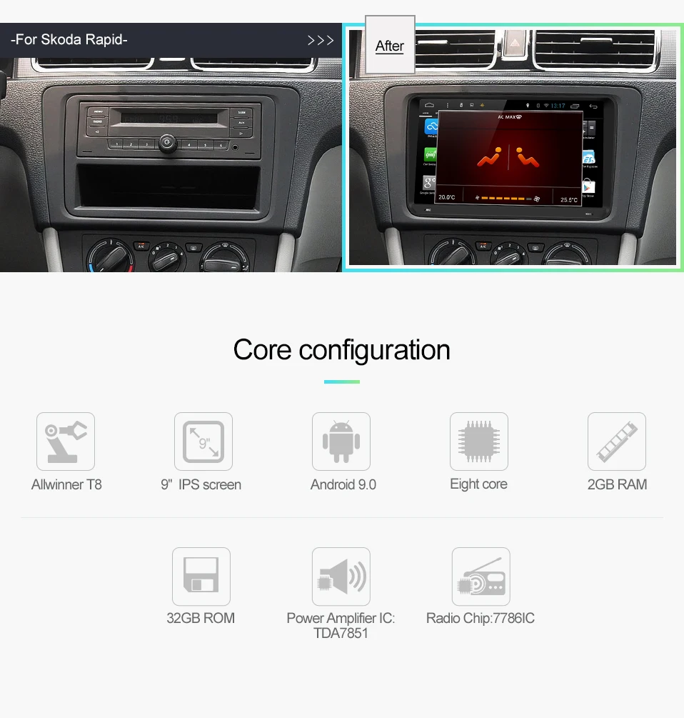 Flash Deal Octa Core IPS screen car dvd for vw passat b7 b6 golf 5 polo tiguan octavia rapid fabia with gps navigation radio player 6