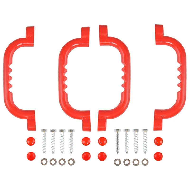 

2 Piece Set Grab Handle with Handle Solid Safety Toy Set Handle for Rock Climbing Frame Tree House Dens Play House