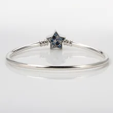 925 пробы серебряный браслет, креативный Звездный браслет, модный Пентагон, подходит для шарма из бисера, модное ювелирное изделие