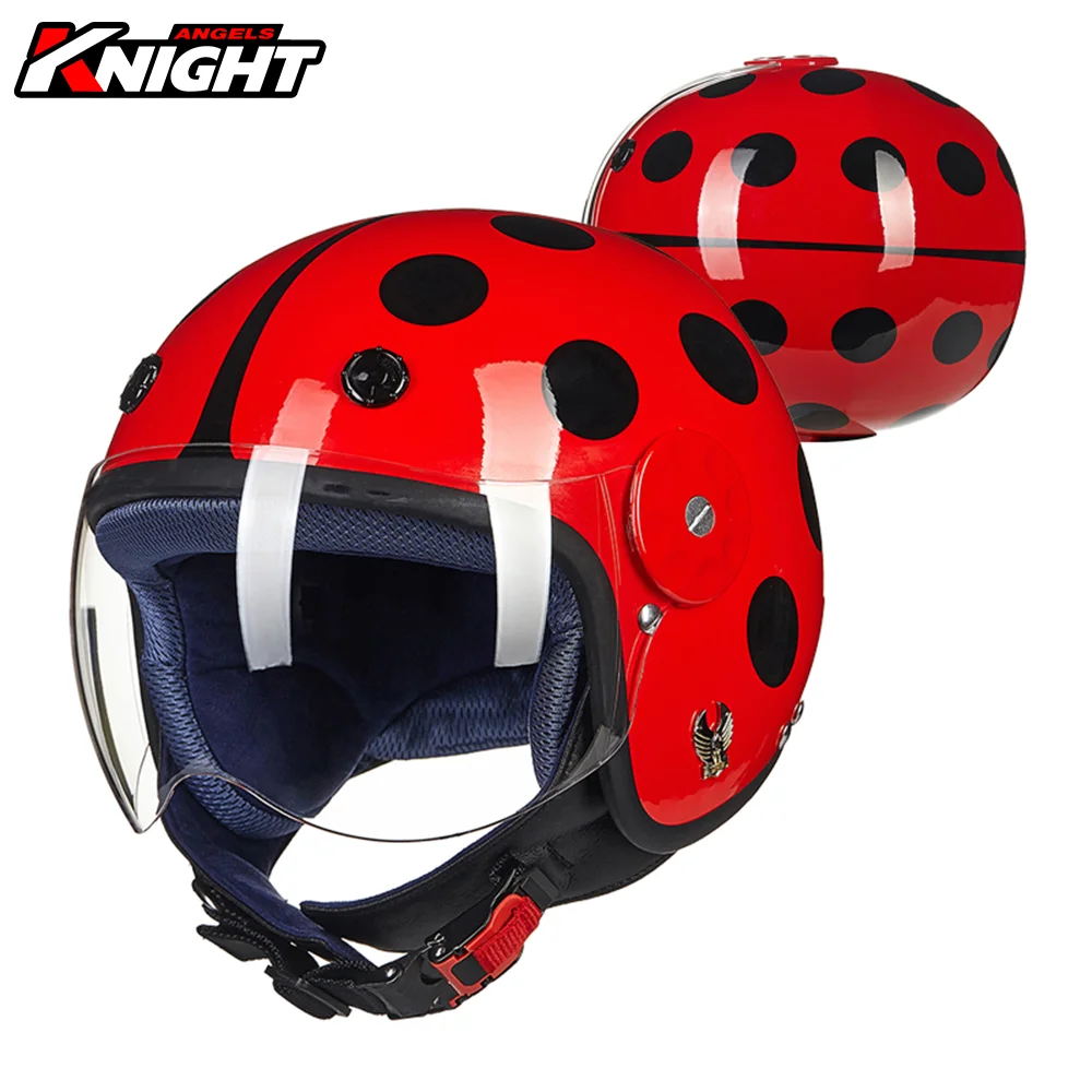Casco de motocicleta transpirable para niños y niñas, de Moto de cara abierta, para las cuatro estaciones|Cascos| - AliExpress