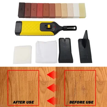 

Floor Repair Kit Laminate Repairing Kit Wax System Floor Worktop Sturdy Casing Chips Scratches Mending Tool Set