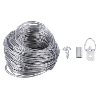 

1 Set Of Wire Hanging Hook Hanging Wire Picture Wire Rope Picture Hanger for Hold Paper Photo Hanging