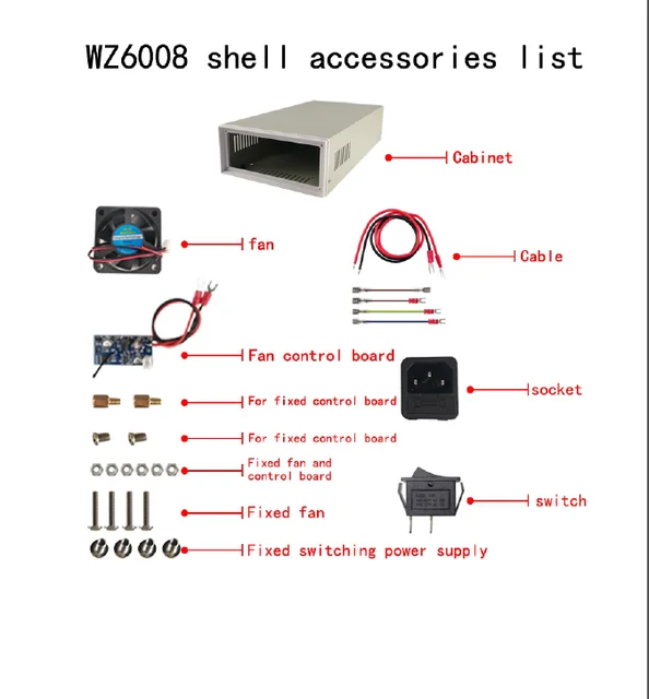 H08 Case Box Only Housing Shell Not Contain Power Supply For Wz6008 Adjustable Regulated Laboratory Dc Power Supply Voltage Regulators Stabilizers Aliexpress