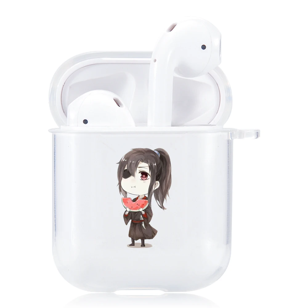 Чехол для Apple Airpods 2/1 с героями мультфильмов мягкий прозрачный чехол из ТПУ