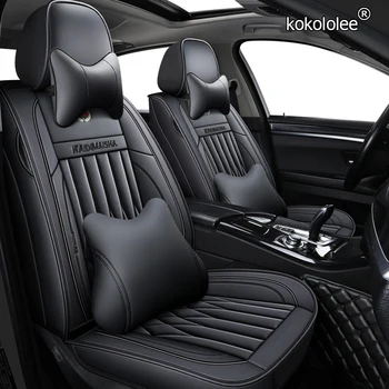 

kokololee leather car seat covers for SsangYong Korando Actyon Rexton Chairman Kyron car seats for vehicle seats