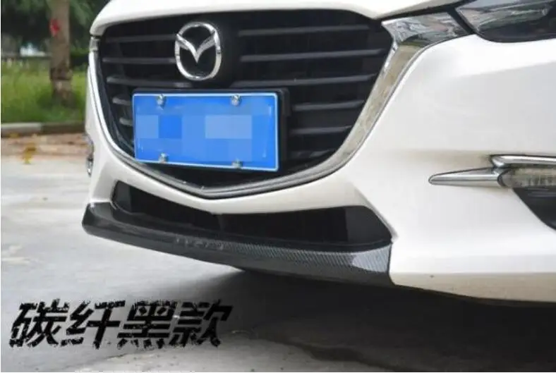 

ABS Paint Front Bumper Protector Guard Lid Molding Cover Trim Fits For MAZDA 3 M3 Axela Sedan 2017 2018 2019