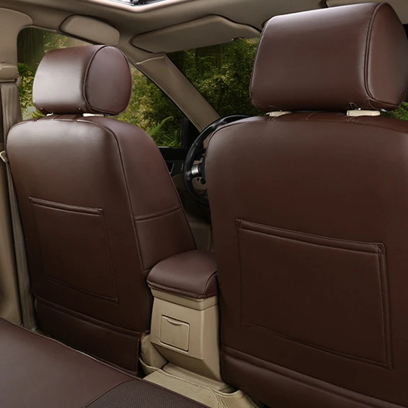 Чехлы AUSFTORER из натуральной кожи для автомобильных сидений Volvo XC70 комплекты чехлов
