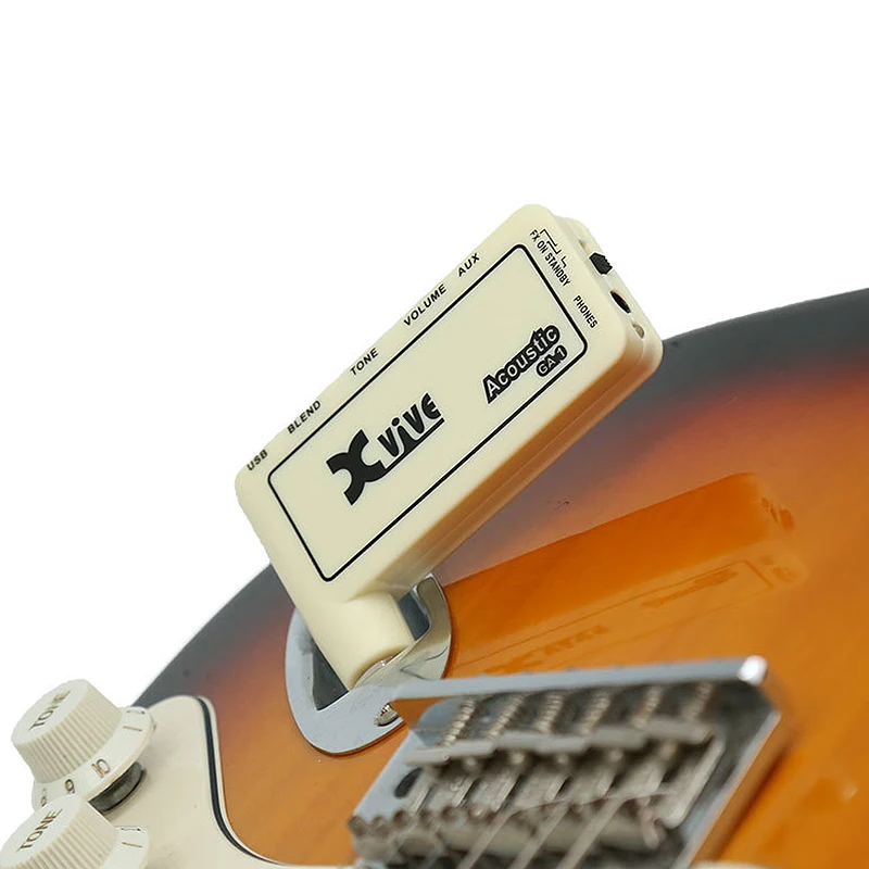 Xvive GA1 Classic Rock Mini Portable Rechargeable Electric Guitar Plug Headphone Amp Amplifier