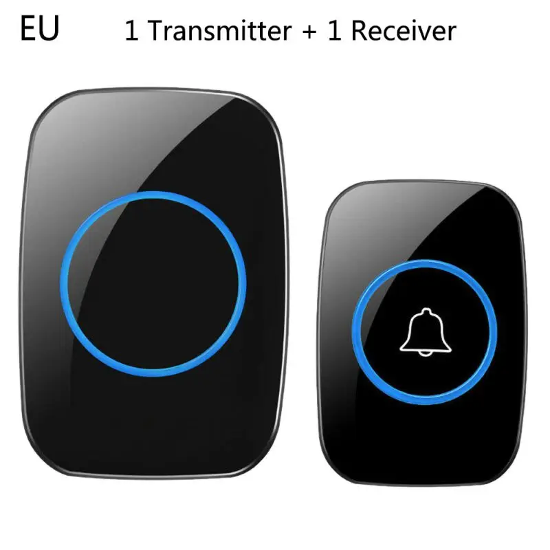

Household Remote Control Waterproof LED Home Wireless Doorbell 38 Songs Chime Door Bell