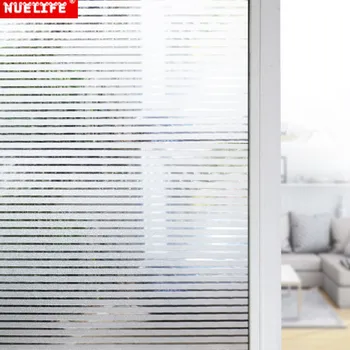 

Office living room bedroom glass partition louver pattern glue-free static glass sticker window frosted opaque pvc glass film