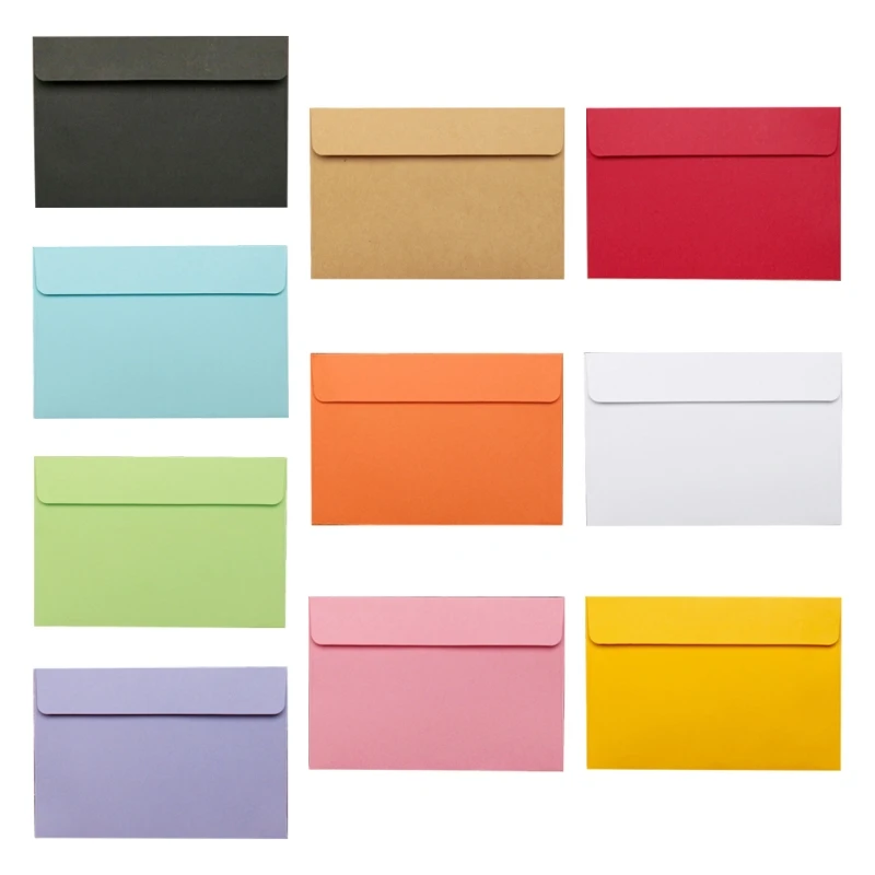 50 Uds. Estilo Vintage grandes de sobres para tarjetas postales, papel de papelería, sobres para tarjetas de felicitación, material escolar y de oficina