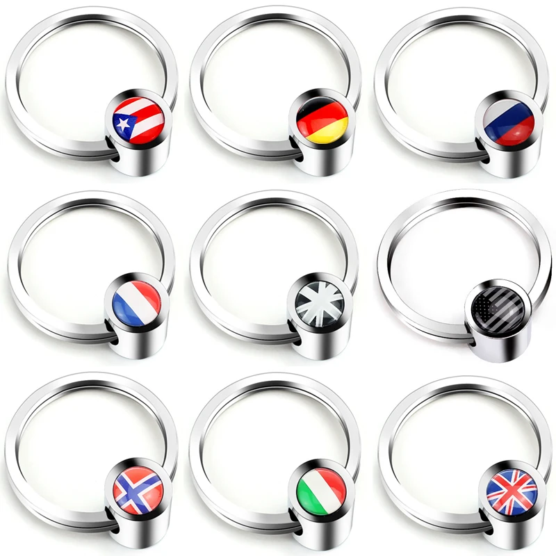 

Flag Series Car Key Chain Accessories Ring Modeling Key Ring for Toyota Corolla Honda Civic Audi A3 Mercedes W205 Fiat Keychain
