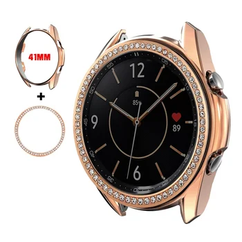 

YOOISDE for Samsung Galaxy Watch 3 41mm TPU Soft Case Bumper with Bliing Watch Bezel Ring