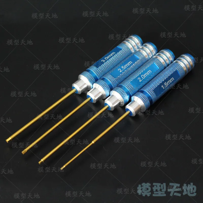 Titanium alloy Hex Key Screw Driver Tool Kit 1.5mm 2.0mm 2.5mm 3.0mm HSP 80107 For 1/16 1/10 1/8 RC Car 94185 94122 94111 94762
