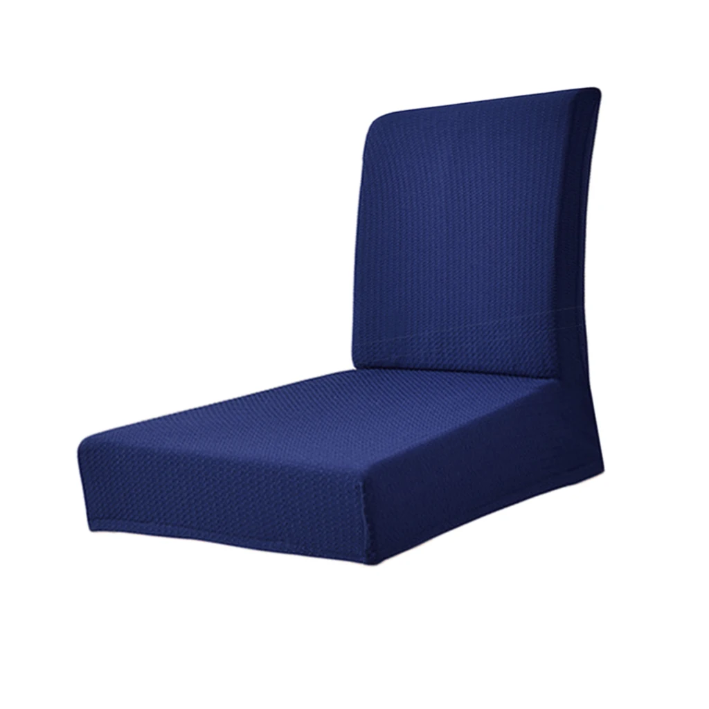 Rural Style Water-proof Stretch Removable Washable Short Dining Chair Protector Cover Seat Slipcover for Wedding