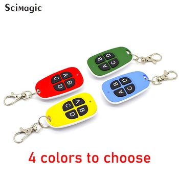 

433mzh fixed code universal clone garage door remote control wireless transmitter garage command gate remote control
