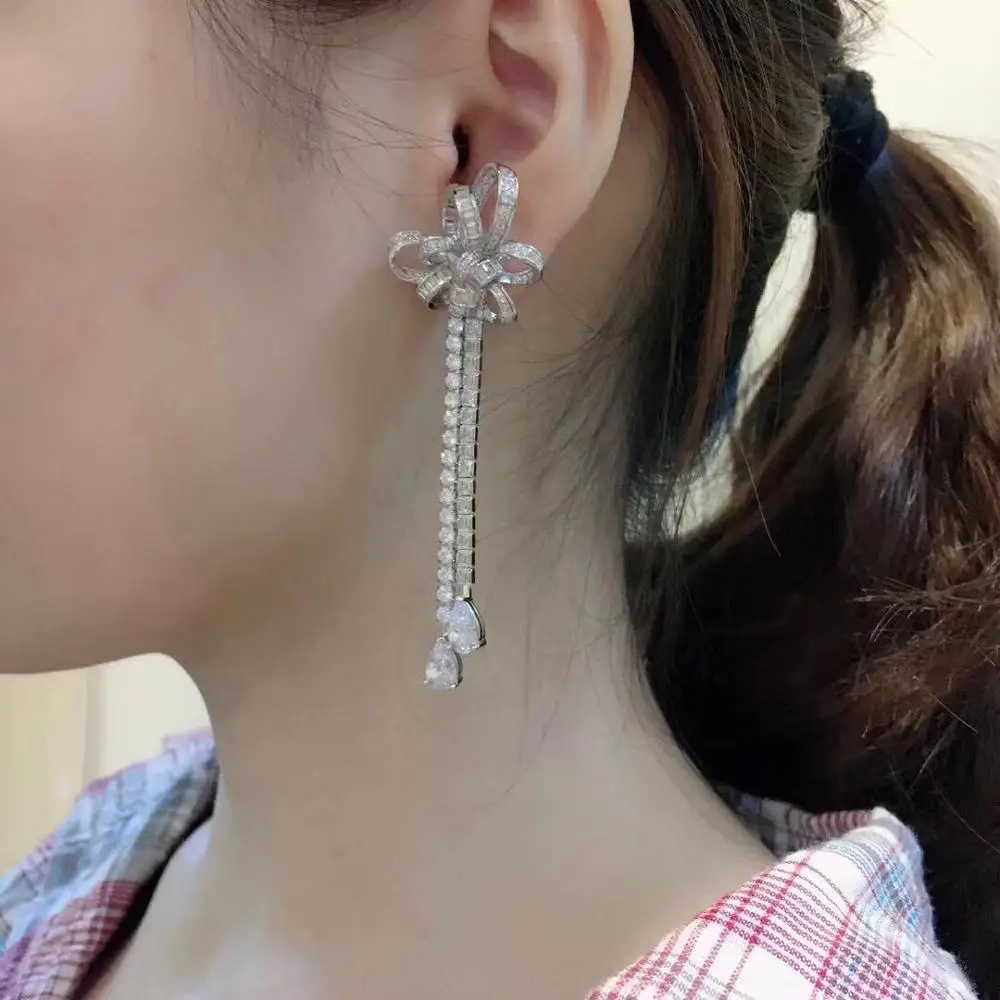 Роскошный Асимметричный галстук-бабочка с бабочкой из стерлингового серебра 925