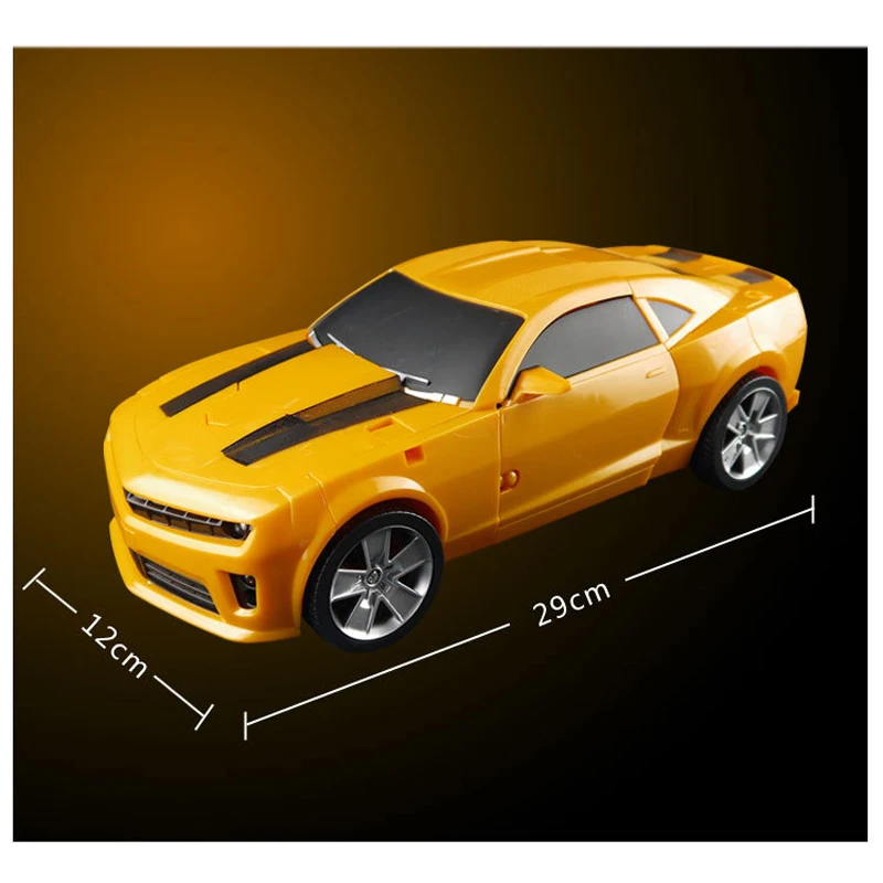 Koop 42cm Robocar Transformatie bumbles bee Robot Auto model Klassieke Speelgoed Action Figure Geschenken Voor Kinderen jongen speelgoed Muziek auto model