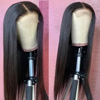 34 Inch Straight Lace Front Wig 13X4 Hd Lace Frontal Wig Bone Straight Lace Front Human