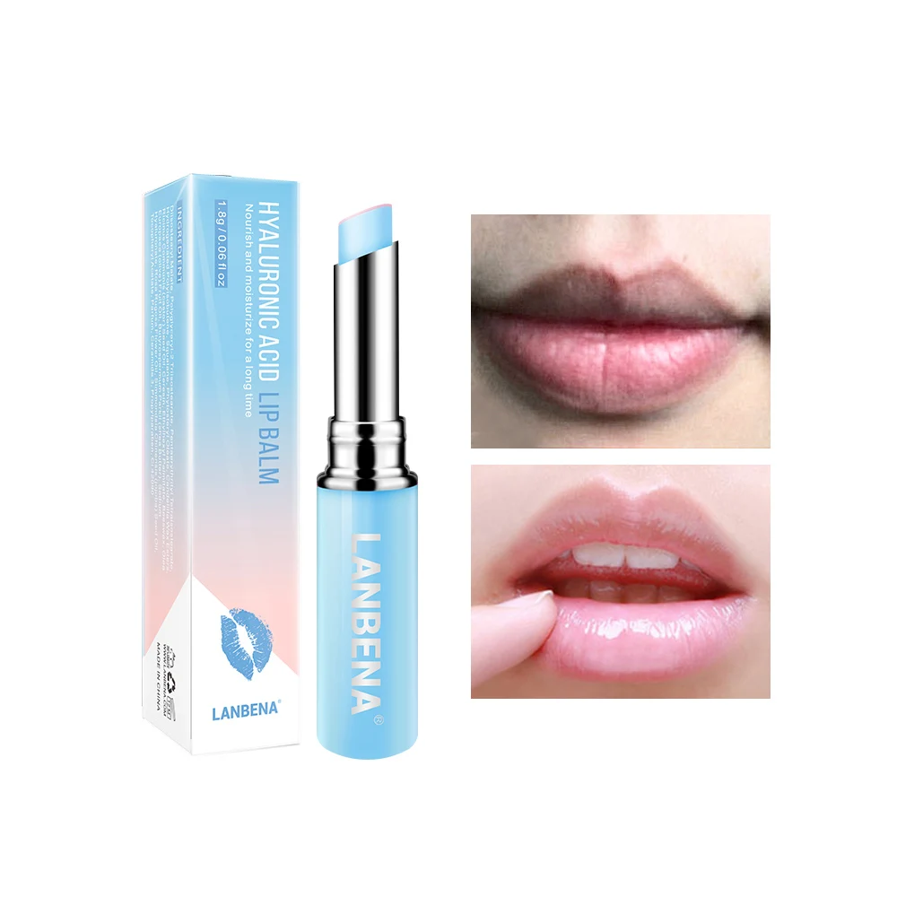 Hyaluronic-Acid LANBENA, питают губы, бальзам, хамелеон, блеск для губ, роза, гиалуроновая кислота, губы, осветляющие линии, макияж, помада, Уход за губами - Цвет: Hyaluronic-Acid